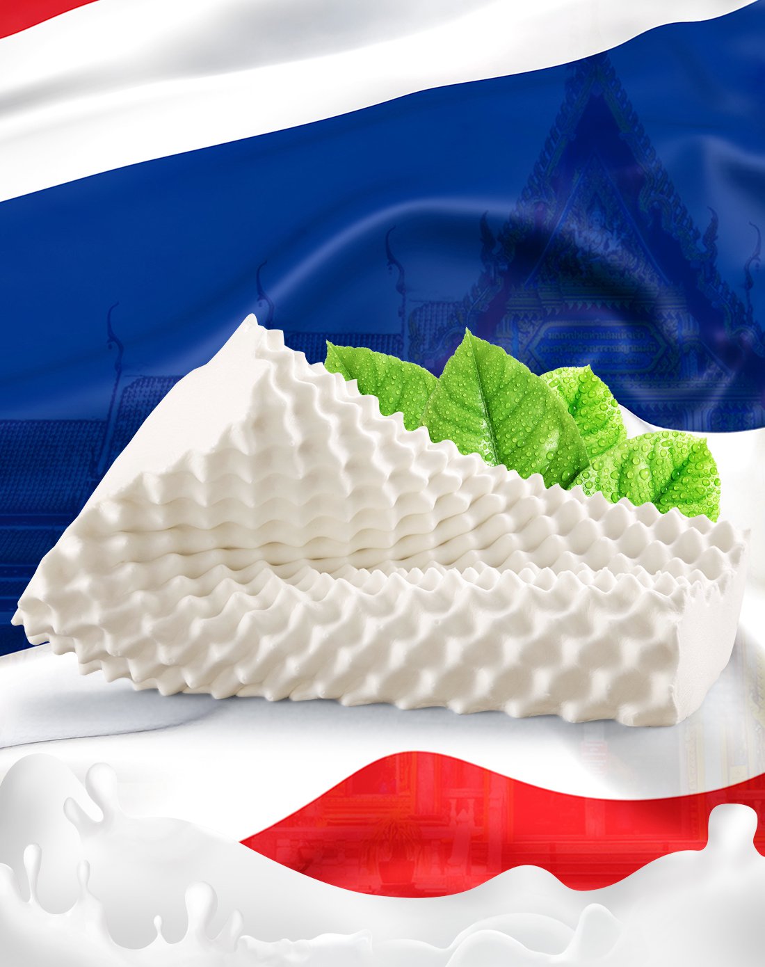 一般合成乳胶含量越高则乳胶枕表面越光滑细腻