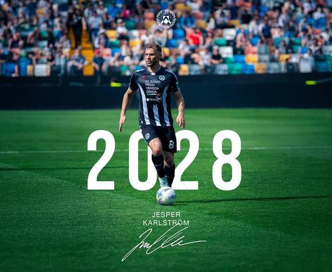 乌迪内斯队长续约至2028年 瑞典中场成球队核心支